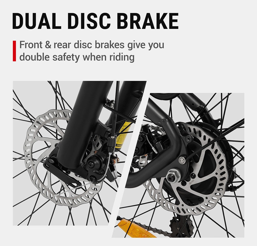 Elektrokolo DYU C1, motor 350 W, baterie 36 V 10 Ah, 26*2,5