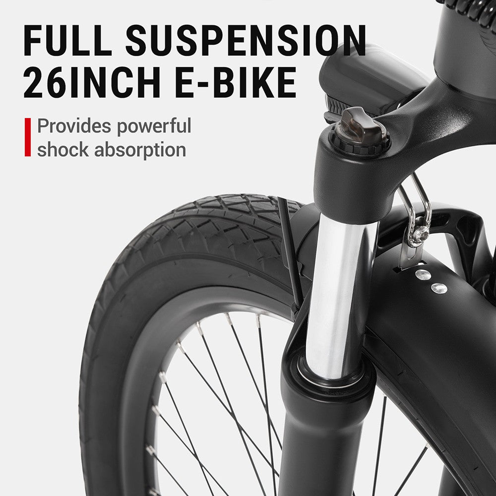 Elektrokolo DYU C1, motor 350 W, baterie 36 V 10 Ah, 26*2,5