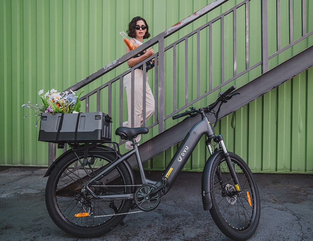 Elektrokolo DYU C1, motor 350 W, baterie 36 V 10 Ah, 26*2,5