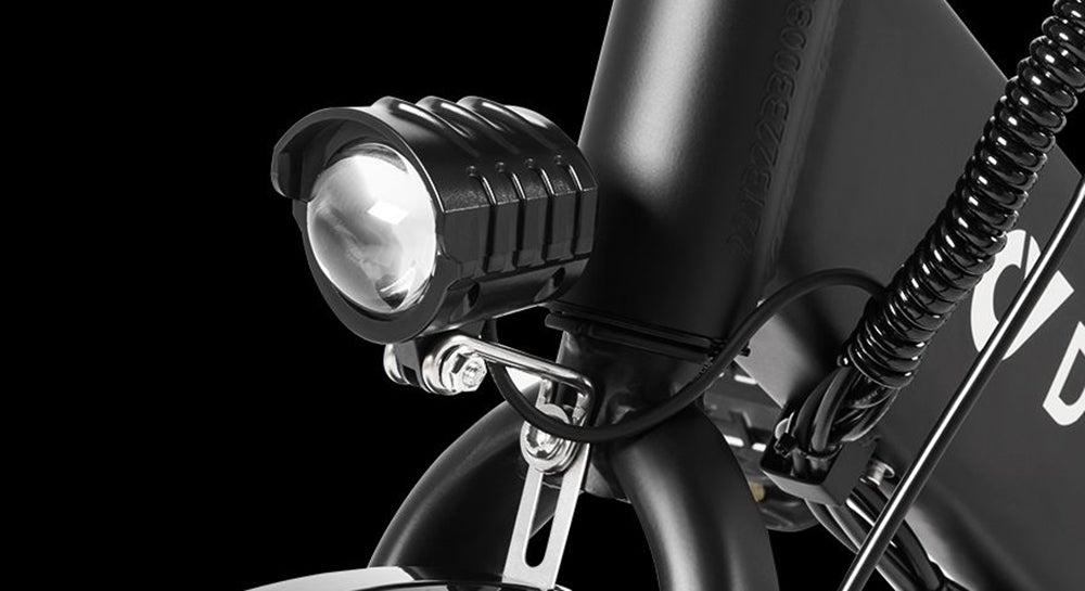 Skládací elektrokolo DYU C3, motor 250 W, baterie 36 V 7,5 Ah, 14palcové pneumatiky, maximální rychlost 25 km/h, dojezd 37 km, přední a zadní kotoučové brzdy