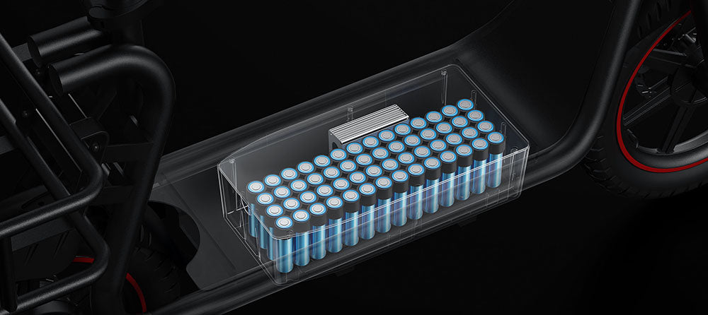 Skládací elektrická koloběžka DYU C4, motor 250 W, baterie 36 V 10 Ah, 14palcové pneumatiky, maximální rychlost 25 km/h, dojezd 42 km, přední a zadní kotoučové brzdy