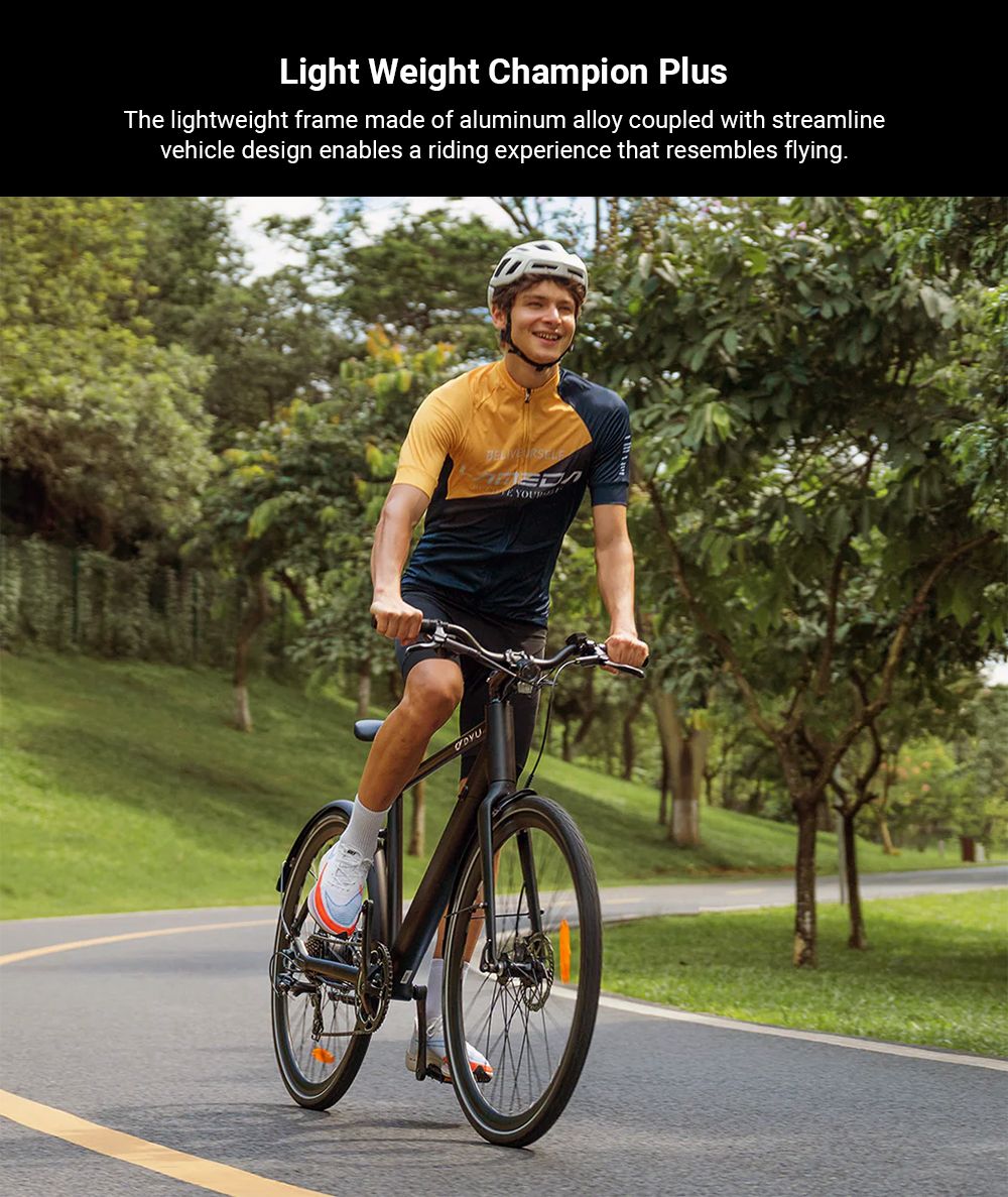 Elektrokolo DYU Stroll 1, motor 250 W, baterie 36 V 9 Ah, pneumatiky CST 700*38C, maximální rychlost 25 km/h, dojezd 100 km, dvojitá hydraulická kotoučová brzda, řazení Shimano 7 rychlostí, LED displej - stříbrné