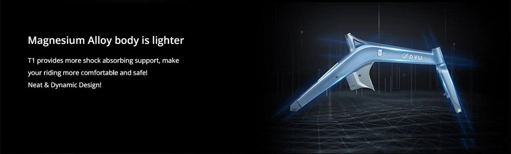 Elektrické kolo DYU T1 20 palců, senzor točivého momentu v pneumatikách, motor 36 V 250 W, maximální rychlost 25 km/h, vyjímatelná baterie 10 Ah, přední a zadní mechanické kotoučové brzdy Shimano 7 rychlostí - zelená