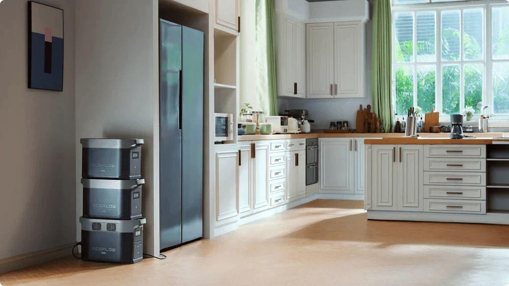 Chytrá extra baterie EcoFlow DELTA 2 Max Power Station, 2048Wh LiFePO4 článek, kompatibilní s DELTA 2, DELTA Max 2000, DELTA 2 Max