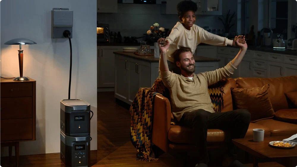 Chytrá extra baterie EcoFlow DELTA 2 Max Power Station, 2048Wh LiFePO4 článek, kompatibilní s DELTA 2, DELTA Max 2000, DELTA 2 Max