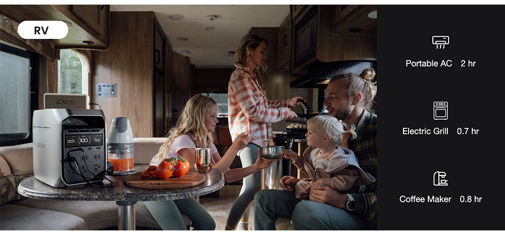 Přenosná elektrárna EcoFlow DELTA 3 Plus, 1024Wh LFP baterie, 1800W solární generátor, 13 zásuvek, UPS <10ms a hlučnost <30dB, rozšiřitelná až na 5kWh, ovládání aplikací, krytí IP65, rychlé nabíjení za 56 minut, pro domácí zálohování, kempování a obytné vozy