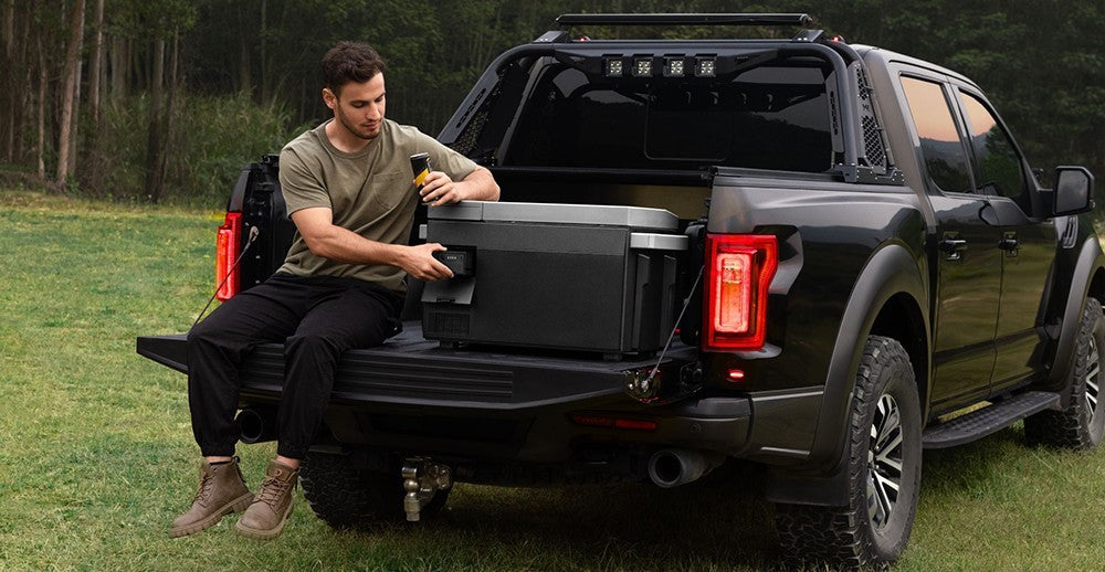 Přenosná chladnička EcoFlow GLACIER, kompresor 120 W, dvouzónová, dvojité ovládání, velká kapacita 38 l, chytré ovládání aplikací