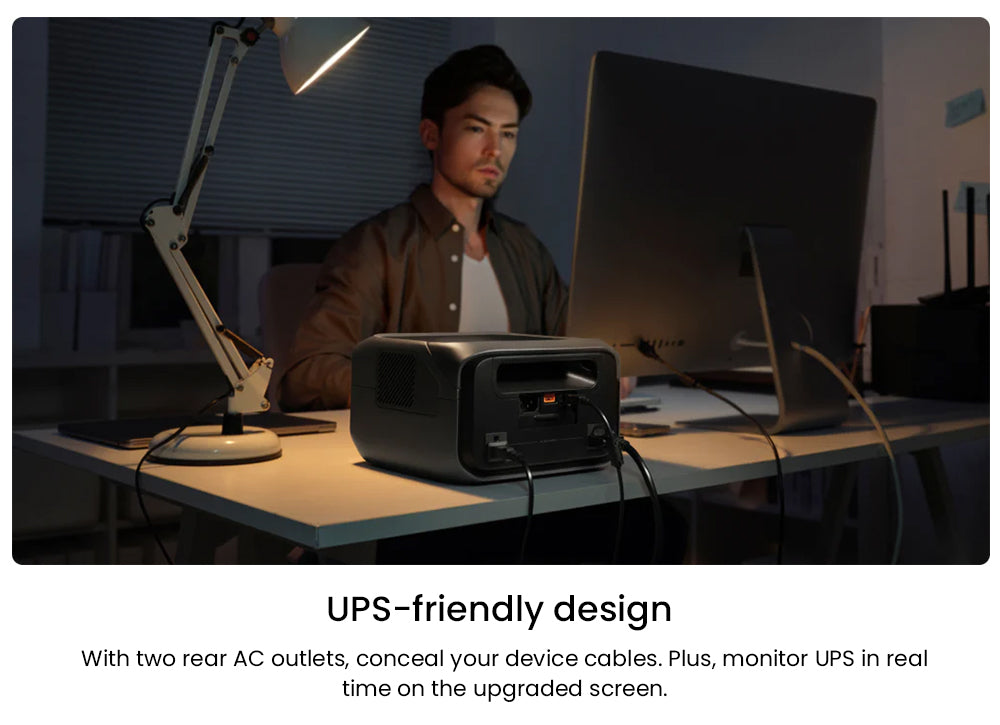 Přenosná elektrárna EcoFlow RIVER 3 Plus, baterie LiFePO4 286 Wh, výstupní výkon 600 W až 1200 W AC, 7 zásuvek, UPS <10 ms a hluk <30 dB, rozšiřitelná až na 858 Wh, ovládání aplikací, solární generátor s rychlým nabíjením za 1 hodinu pro venkovní kempování/obytné vozy/domácí použití