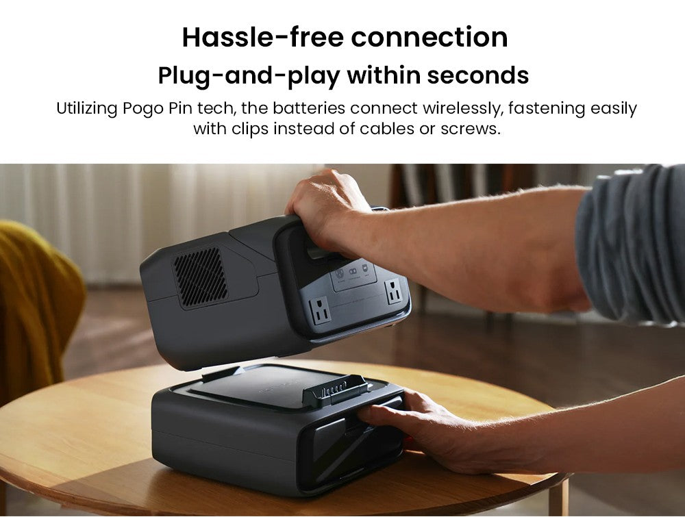 Bateriový zdroj EcoFlow RIVER 3 Plus EB600, kapacita 572 Wh, rozšiřte kapacitu RIVER 3 Plus až na 858 Wh, chytrá přídavná baterie pro přenosnou elektrárnu