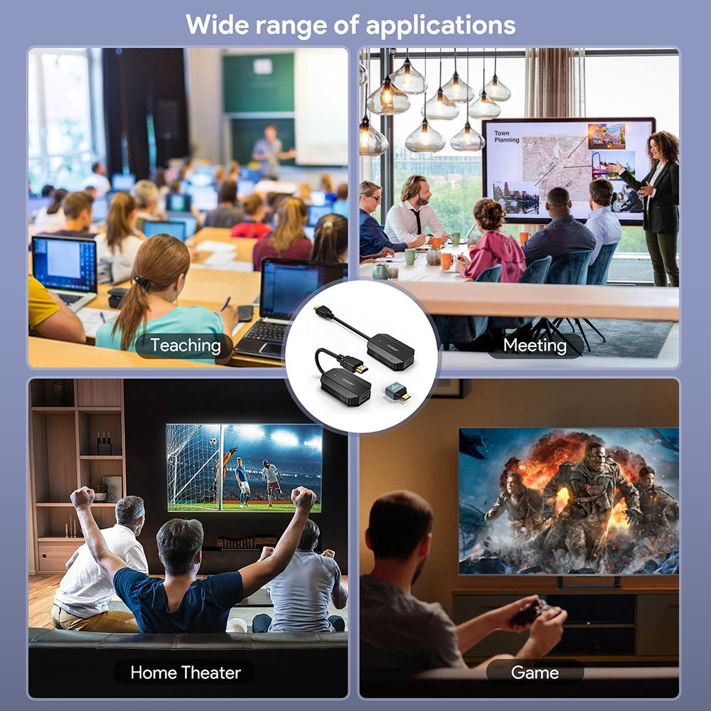 Bezdrátový HDMI vysílač a přijímač EDUP EH-WD9905, přenos do 32 m, technologie Plug and Play, kompatibilní s Androidem / Windows / iOS / Mac OS