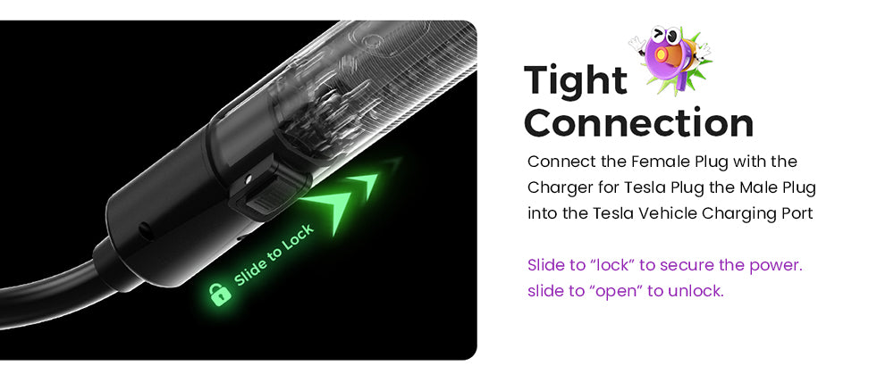 Prodlužovací kabel Evgoer EG-C0007 pro Teslu, kabel 16,4 stop, maximální proud 32 A, výkon 7,68 kW s konektorem NACS, vodotěsný IP66, pro nabíječku elektromobilů úrovně 1 a 2, kompatibilní se všemi modely Tesla