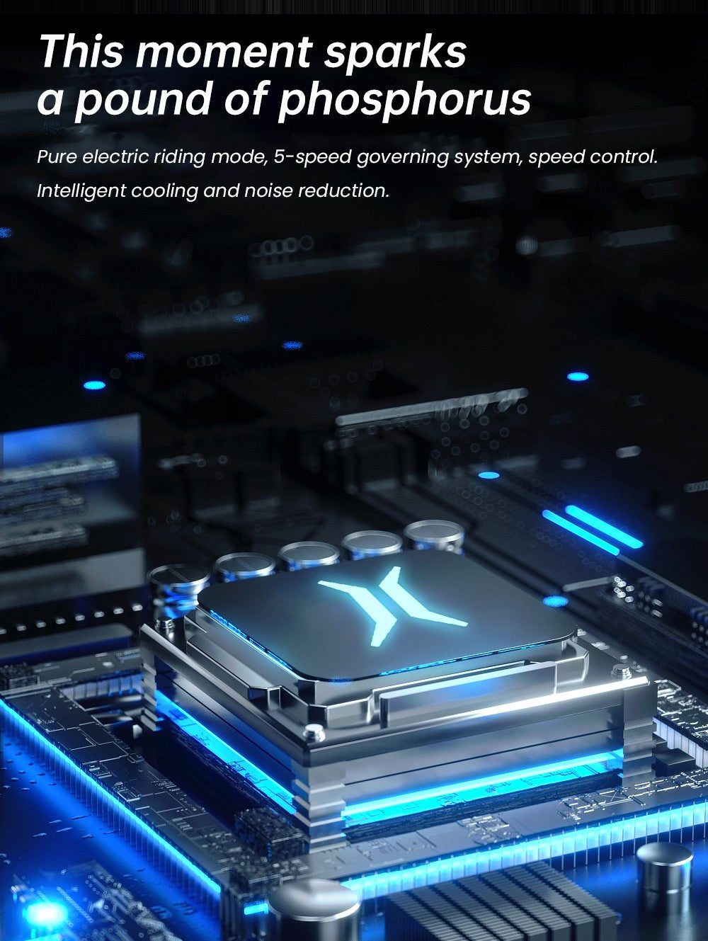 Elektrokolo EKXBIKE L1, motor 1000 W, baterie 48 V 15,6 Ah, tlusté pneumatiky 20*4 palce, maximální rychlost 55 km/h, dojezd 80 km, kotoučová brzda, odpružení předního a zadního kola