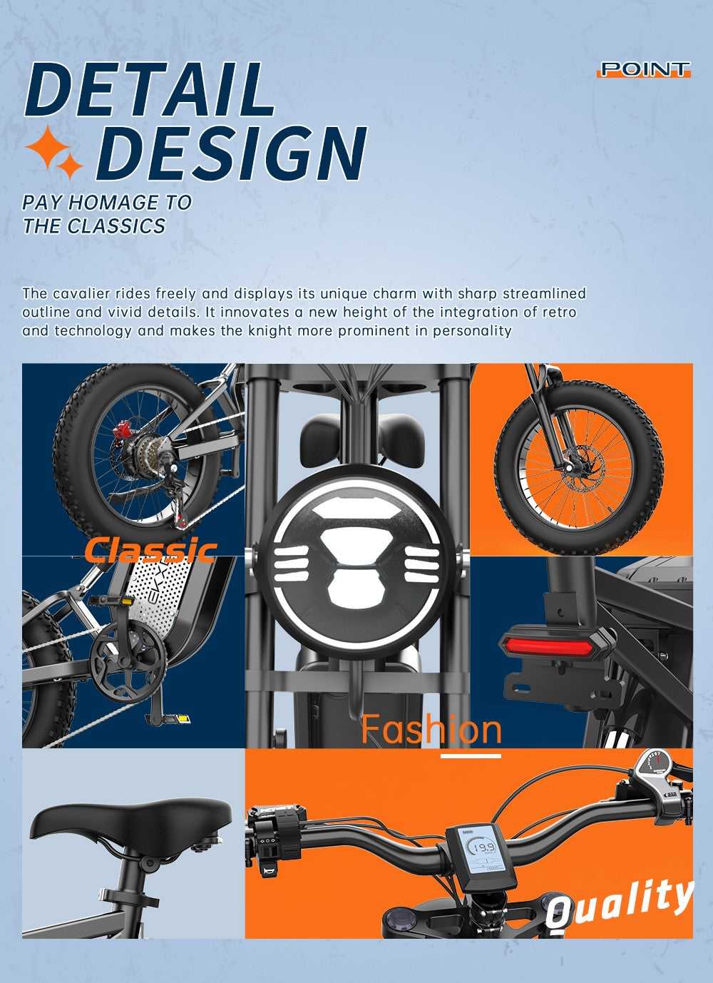 Elektrokolo EKXBIKE X20, motor 2000 W, baterie 48 V 35 Ah, tlusté pneumatiky 20 x 4,0 palce, maximální rychlost 55 km/h, dojezd 150 km, hydraulická brzda, hydraulický tlumič, Shimano 7 rychlostí