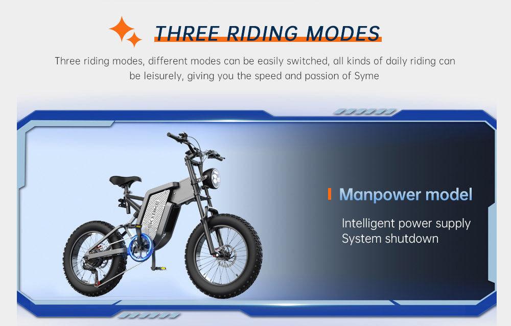 Elektrokolo EKXBIKE X20, motor 2000 W, baterie 48 V 35 Ah, tlusté pneumatiky 20 x 4,0 palce, maximální rychlost 55 km/h, dojezd 150 km, hydraulická brzda, hydraulický tlumič, Shimano 7 rychlostí