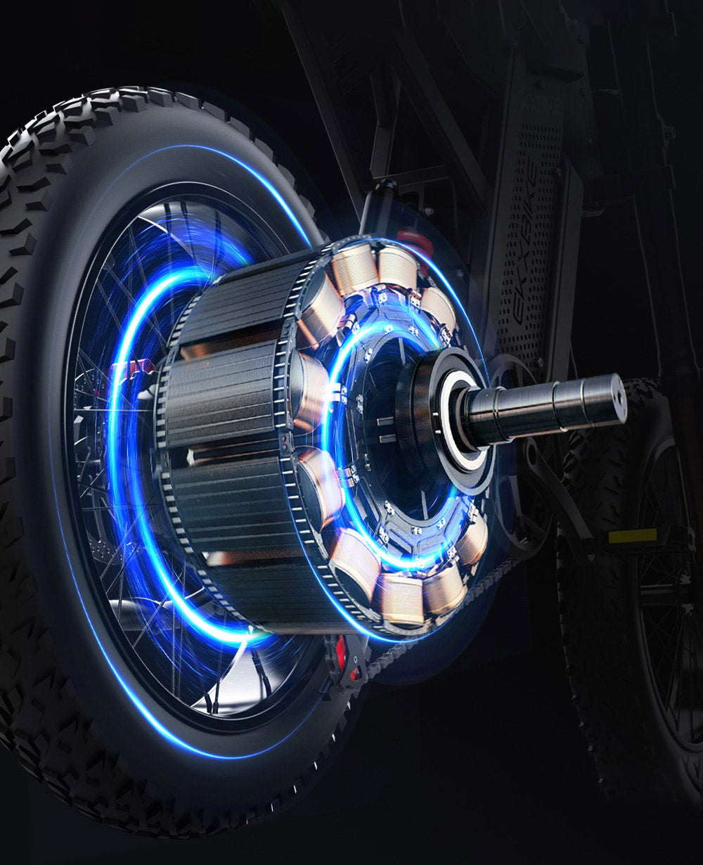 Elektrokolo EKXBIKE X21, motor 2000 W, baterie 48 V 35 Ah, pneumatiky 20*4 Fat, maximální rychlost 55 km, maximální dojezd 150 km, hydraulické brzdy, hydraulický tlumič, Shimano 7 rychlostí