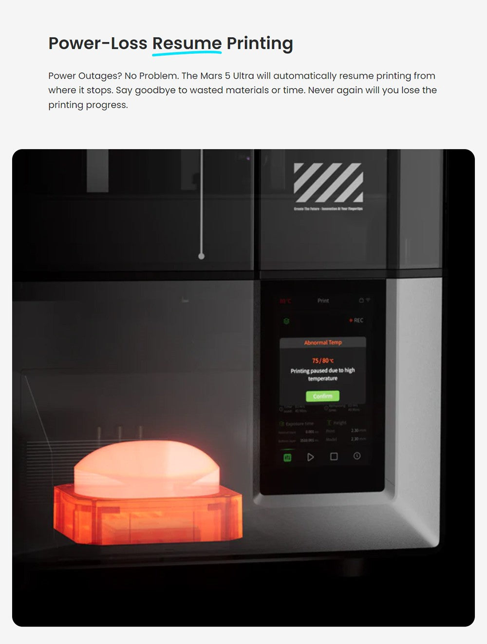 3D tiskárna Elegoo Mars 5 Ultra Resin, inteligentní mechanický senzor, 7palcový 9K monochromatický LCD displej, rychlost tisku 150 mm/h, AI kamera, automatické vyrovnávání, dvojité nalévací hubice, nádržka na pryskyřici, WiFi přenos, velikost tisku 6,04 x 3,06 x 6,49 palce