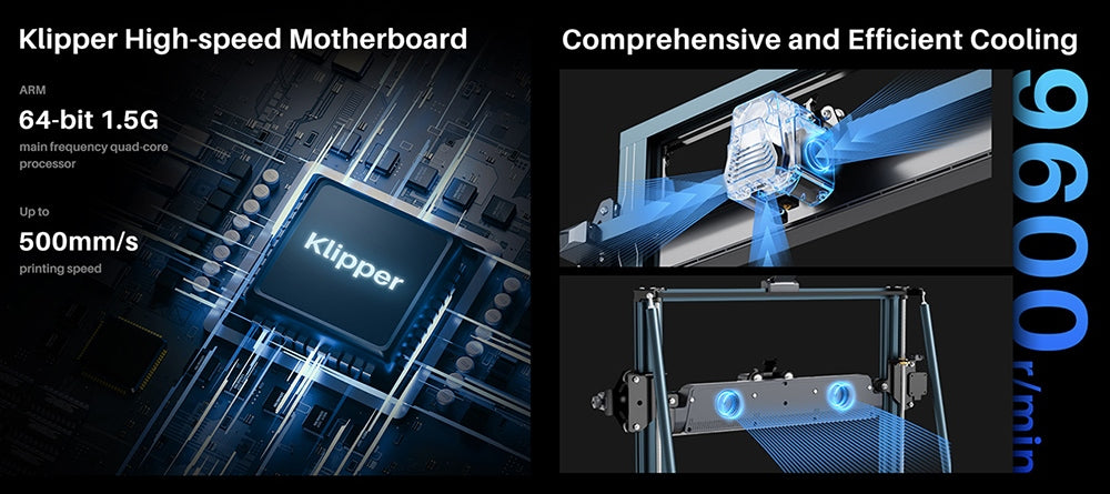 3D tiskárna Elegoo Neptune 4 Plus, automatické nivelace, maximální rychlost tisku 500 mm/s, firmware Kllpper, tryska pro vysokou teplotu 300 °C, chladicí ventilátor, WiFi připojení, 320 * 320 * 385 mm