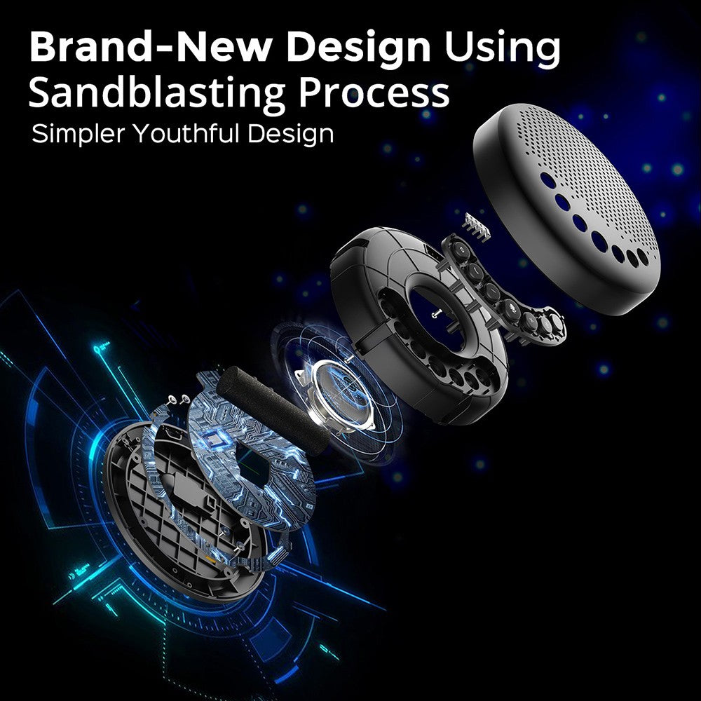 Přenosný Bluetooth konferenční reproduktor eMeet Luna Lite s mikrofony, hlasovým potlačením hluku s umělou inteligencí, USB / Bluetooth / bezdrátovým adaptérem / AUX připojením, řetězením, 360° snímání hlasu