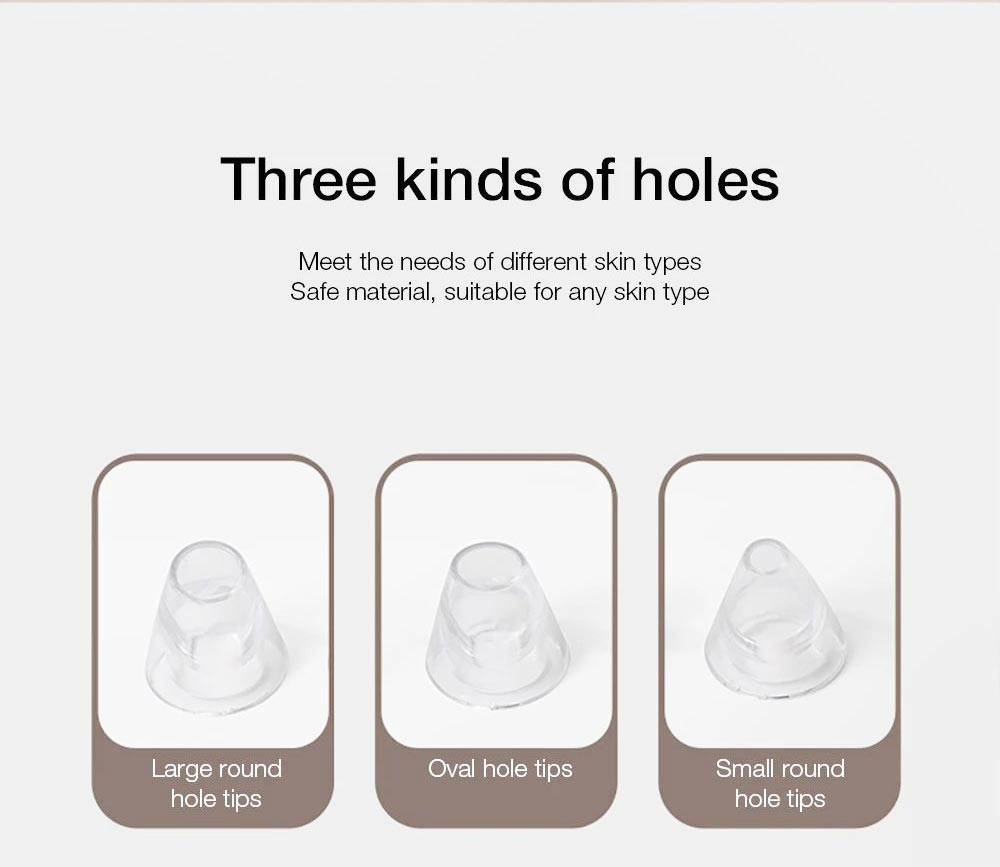 Enchen EB1001 Čistič černých teček Čistič pórů Tři rychlostní stupně Péče o pleť Přístroj na odsávání černých teček Extraktor pórů na obličej