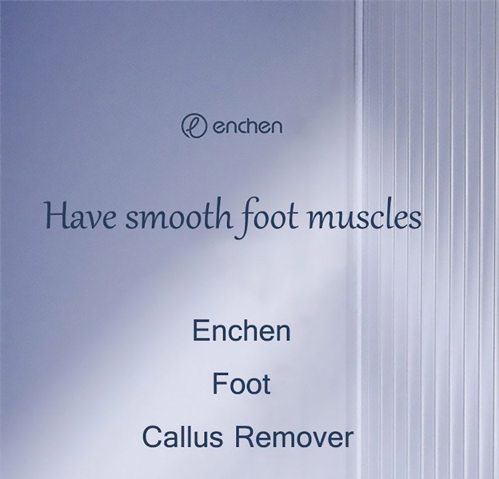 Enchen EMJ001 Elektrická bruska na nohy Odstraňovač strojů 360 stupňů Roll Dvourychlostní nastavení IPX6 Vodotěsná tříbrná brusná hlava