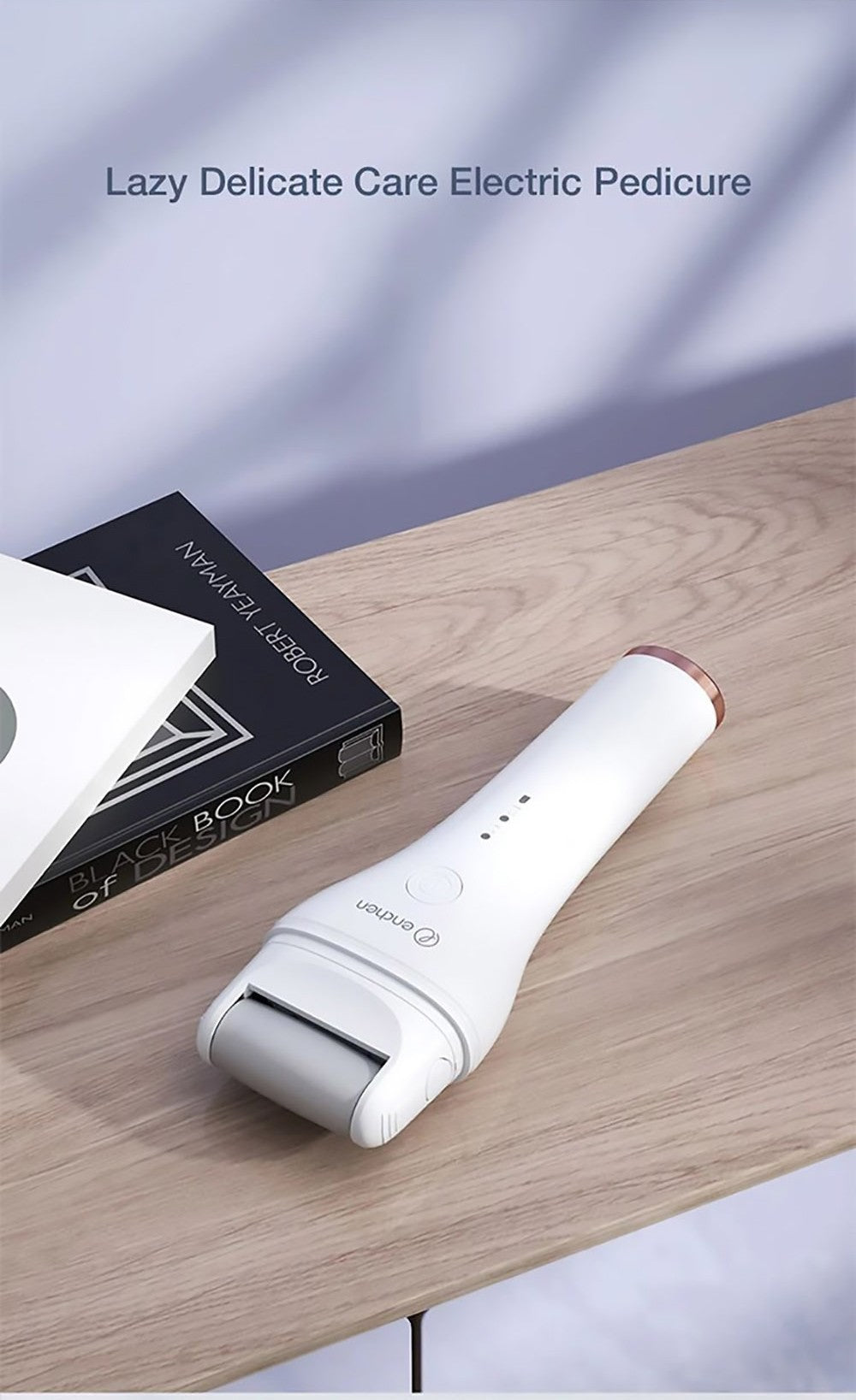 Enchen EMJ001 Elektrická bruska na nohy Odstraňovač strojů 360 stupňů Roll Dvourychlostní nastavení IPX6 Vodotěsná tříbrná brusná hlava