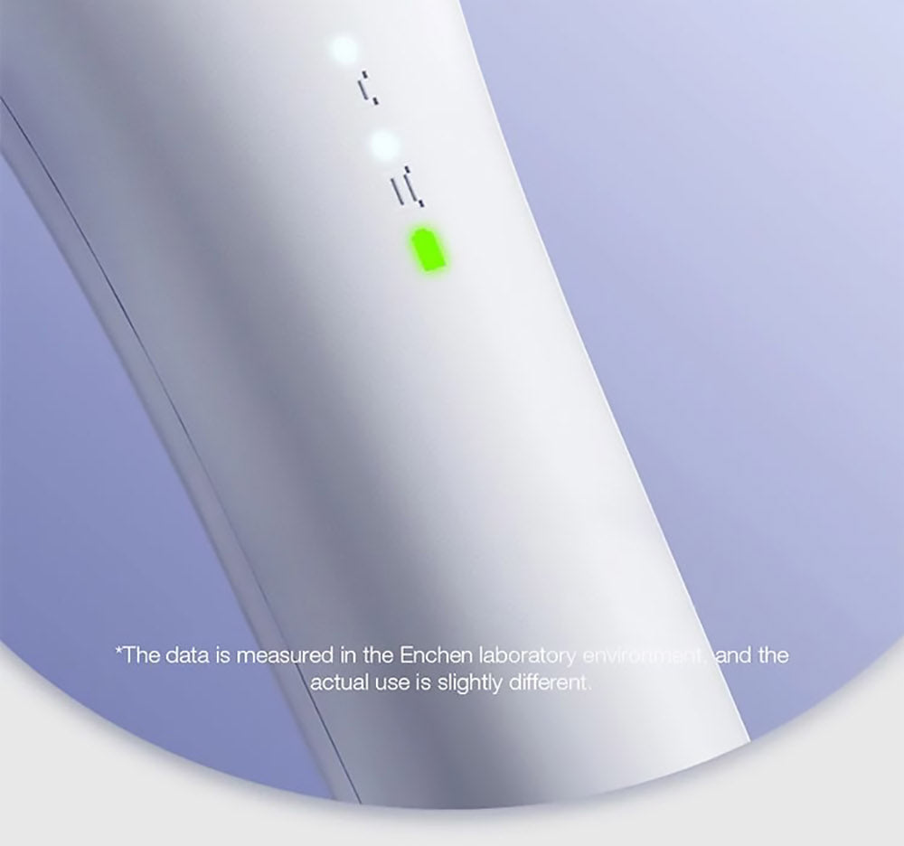 Enchen EMJ001 Elektrická bruska na nohy Odstraňovač strojů 360 stupňů Roll Dvourychlostní nastavení IPX6 Vodotěsná tříbrná brusná hlava