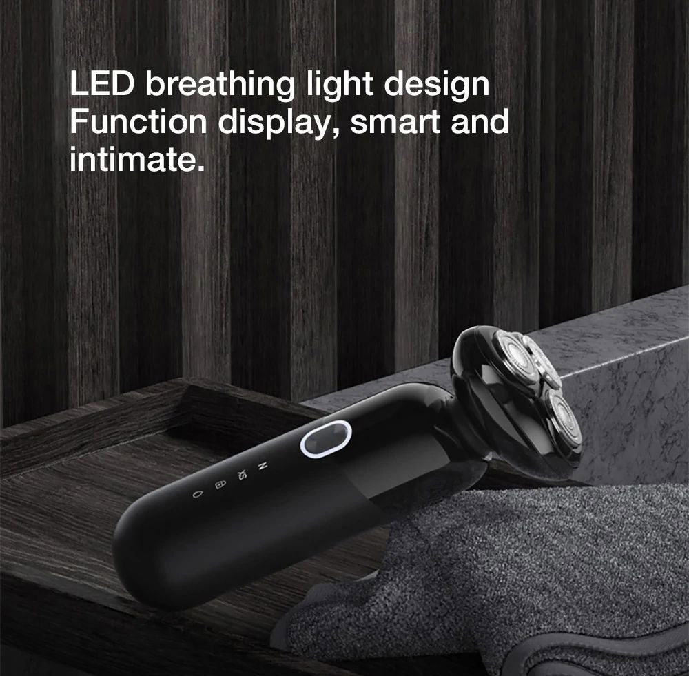 Elektrický holicí strojek Enchen Mocha S, všesměrové plovoucí hlavy, inteligentní holicí strojek proti vyrývání, magnetický, IPX7, omyvatelný