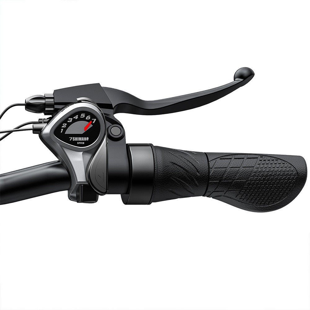 Elektrické kolo ENGWE E26 Step-over, 48V 16AH baterie, motor 250W, horské kolo, Shimano 7 rychlostí, maximální dojezd 140 km, maximální rychlost 25 km/h, tlusté pneumatiky 26*4,0 palce, nosnost 150 kg, hydraulická kotoučová brzda - drahokamově modrá