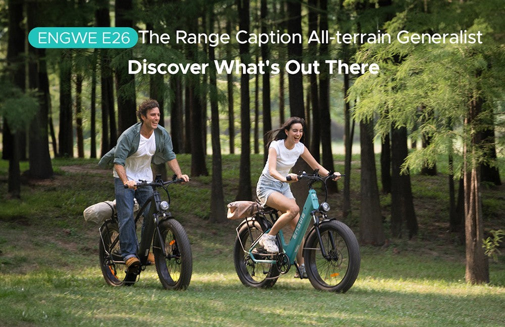Elektrokolo ENGWE E26 ST, 48V 16AH baterie, 250W, horské kolo, Shimano 7 rychlostí, maximální dojezd 140 km, nosnost 150 kg, hydraulická brzda