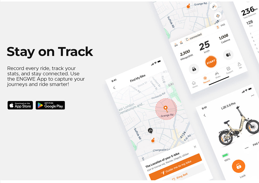 Elektrokolo ENGWE L20 3.0 Pro, motor 250 W, baterie 48 V 15 Ah, pneumatiky 20 x 3,0 palce, maximální dojezd 160 km, hydraulické brzdy, celoodpružené, Shimano 7 rychlostí - zlatá