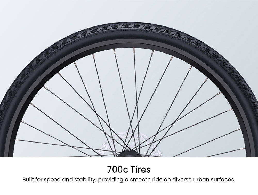 Elektrokolo ENGWE MapFour N1 Air, motor 250 W, baterie 36 V 10 Ah, pláště s drátky 700*38C, maximální rychlost 25 km/h, dojezd 100 km, mechanická kotoučová brzda vpředu a vzadu, 7 rychlostí SHIMANO, senzor točivého momentu, barevný LCD displej - uhlově šedá