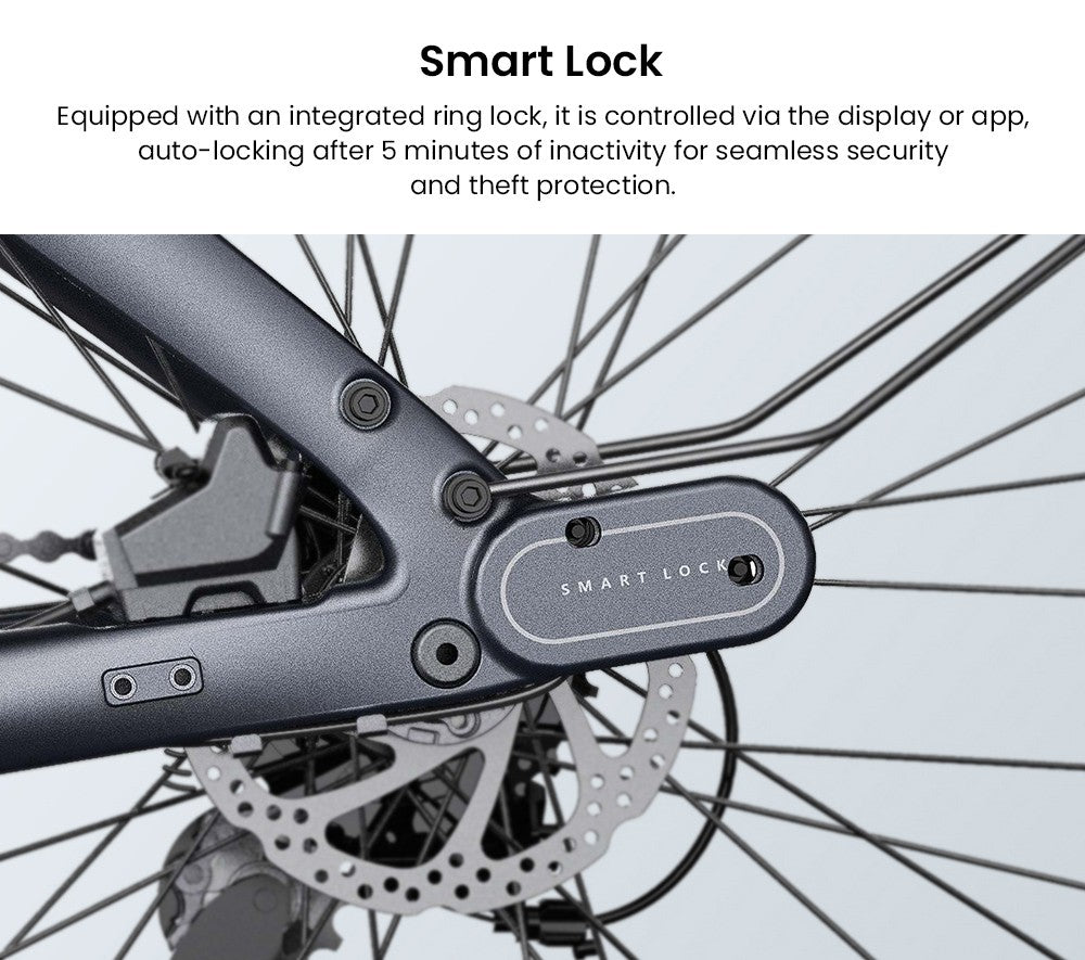 Elektrokolo ENGWE MapFour N1 Pro, motor 250 W, baterie 36 V 10 Ah, pláště s drátky 700*42C, maximální rychlost 25 km/h, dojezd 100 km, hydraulické kotoučové brzdy vpředu a vzadu, 7stupňová převodovka Shimano, senzor točivého momentu, LED barevný displej - zelený