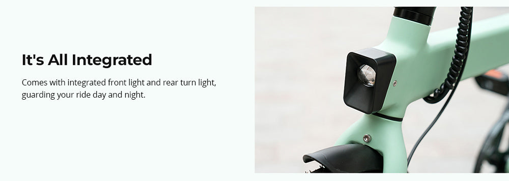 Skládací elektrokolo ENGWE P20, tichý motor 250 W, senzor točivého momentu, baterie 36 V 9,6 A, pneumatiky 20*1,95 palce, maximální rychlost 25 km/h, dojezd 100 km, hydraulické kotoučové brzdy - zelené