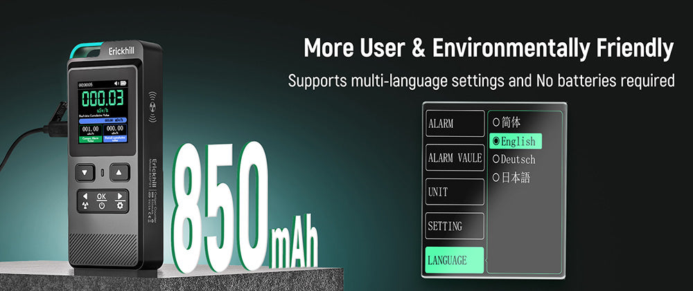 Detektor jaderného záření ERICKHILL EGF01