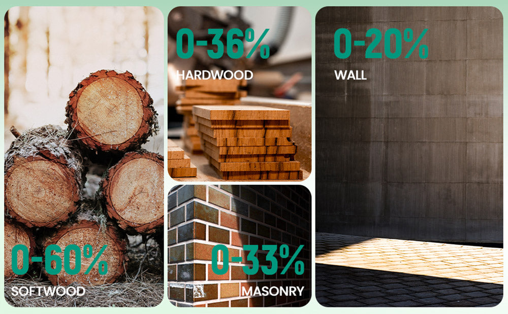 Bezkolíkový vlhkoměr dřeva ERICKHILL EWM04