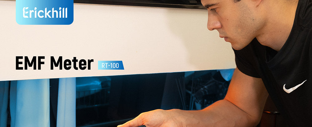 ERICKHILL RT-100 EMF metr, ruční detektor záření elektromagnetického pole