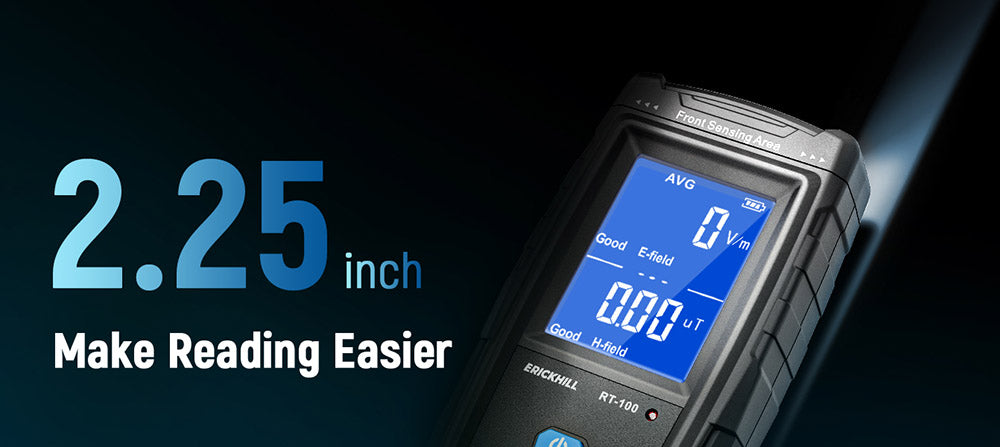 ERICKHILL RT-100 EMF metr, ruční detektor záření elektromagnetického pole