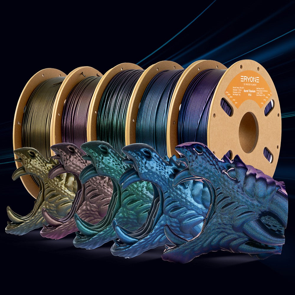 ERYONE PLA filament s páleným titanem 1kg - modrý