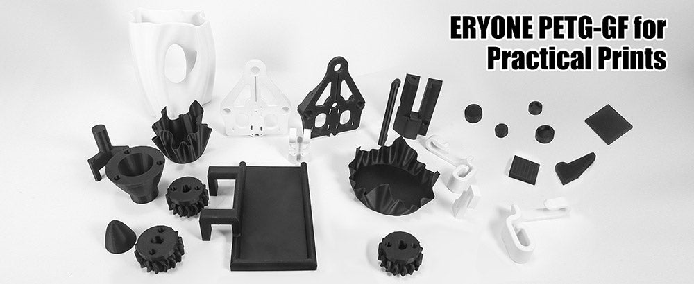 ERYONE Skleněné vlákno PETG, 1 kg - Černá