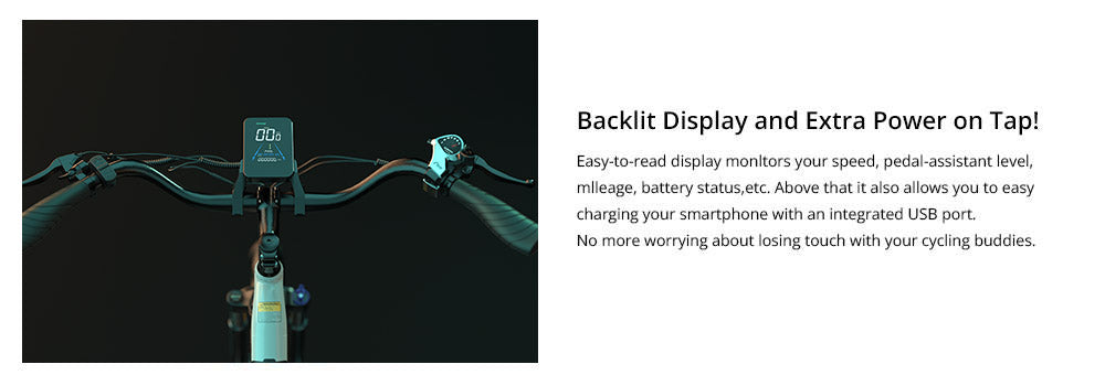 Elektrické kolo ESKUTE Polluno Plus, motor 250 W, baterie 36 V 20 Ah, rozměry 26*1,75 palce, maximální rychlost 25 km/h, dojezd 100 km, mechanické kotoučové brzdy, řazení Shimano 7 rychlostí - bílé