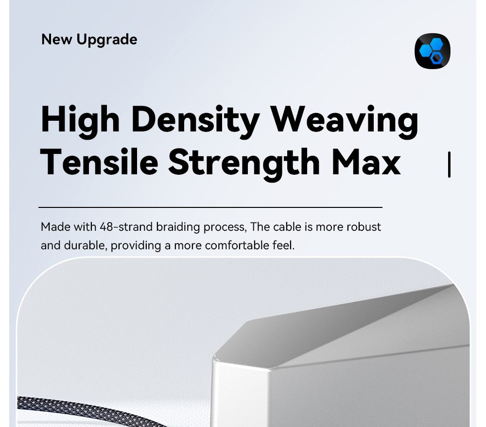 Nabíjecí kabel ESSAGER 100W 5A Type-C na Type-C, USB 2.0 480 Mbps, magnetická adsorpce, flexibilní nastavení, čip E-Marker, 1 m