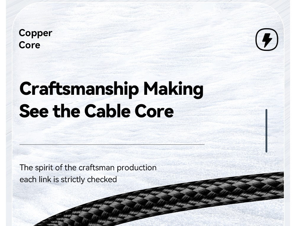 Nabíjecí kabel ESSAGER 100W 7A USB-A na Type-C, digitální displej, USB 2.0 480 Mbps, se suchým zipem, protokol QC