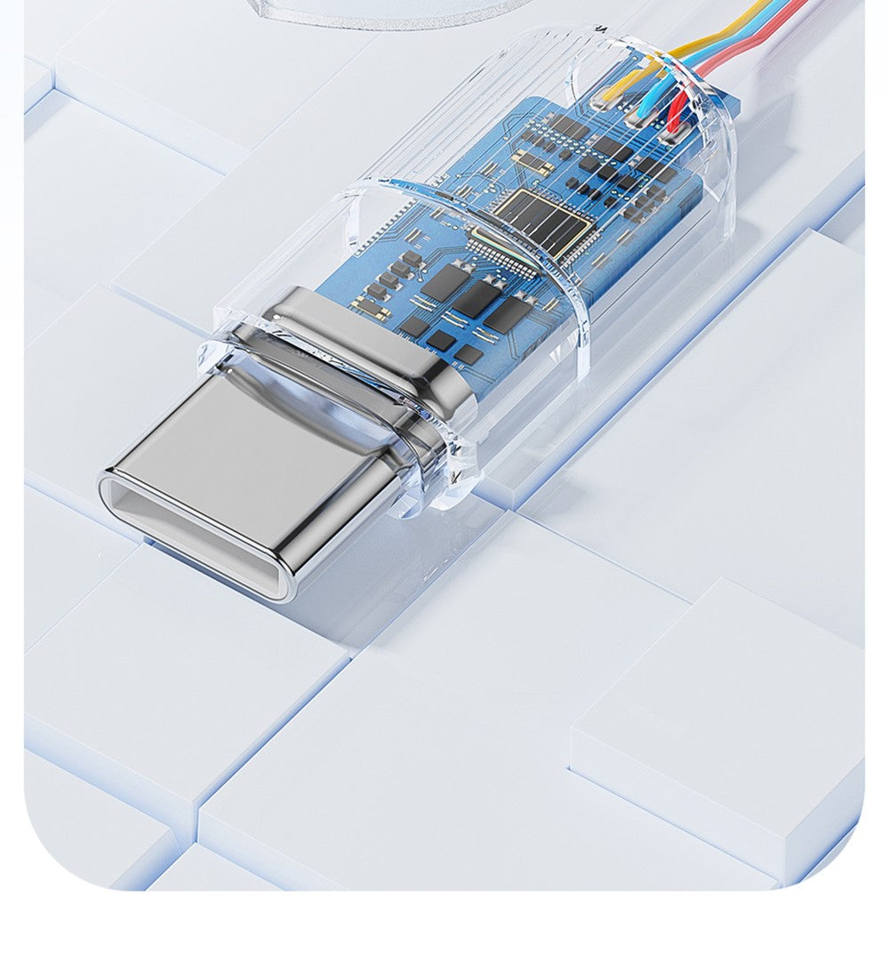 Datový kabel ESSAGER 100W Type-C na Type-C, rychlé nabíjení PD, přenosová rychlost 480 Mbps, pro MacBook / Tablet / Mobilní telefon Huawei Samsung - kabel 1 m