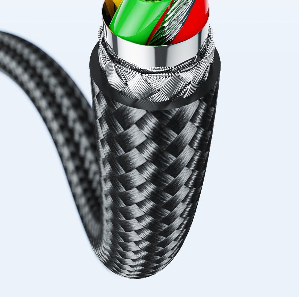 Datový kabel ESSAGER 100W Type-C na Type-C, rychlé nabíjení PD, přenosová rychlost 480 Mbps, pro MacBook / Tablet / Mobilní telefon Huawei Samsung - kabel 1 m