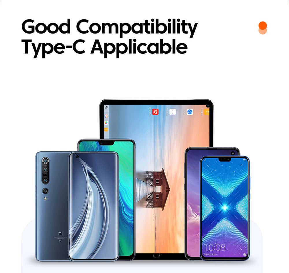 Datový kabel ESSAGER 100W Type-C na Type-C, rychlé nabíjení PD, přenosová rychlost 480 Mbps, pro MacBook / Tablet / Mobilní telefon Huawei Samsung - kabel 1 m