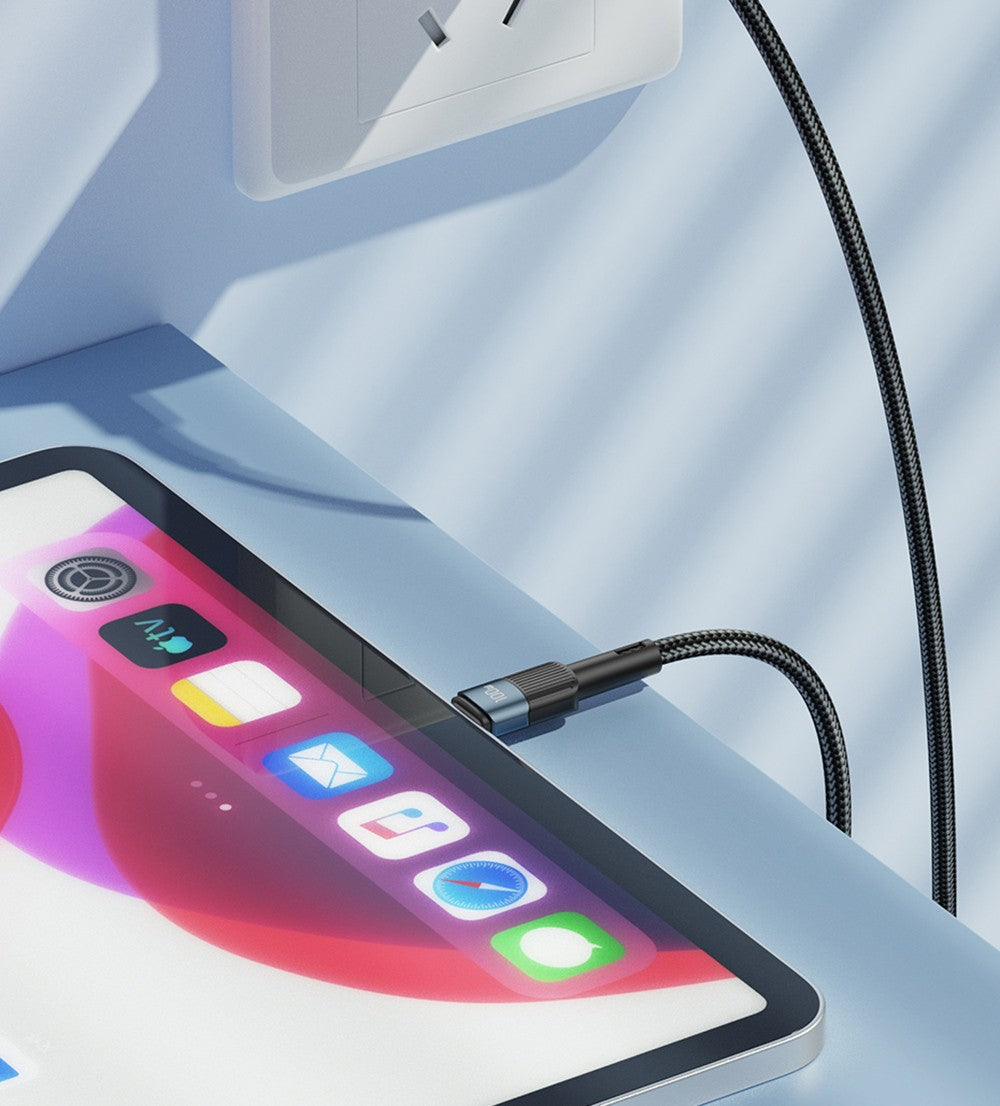 Datový kabel ESSAGER 100W Type-C na Type-C, rychlé nabíjení PD, přenosová rychlost 480 Mbps, pro MacBook / Tablet / Mobilní telefon Huawei Samsung - kabel 1 m