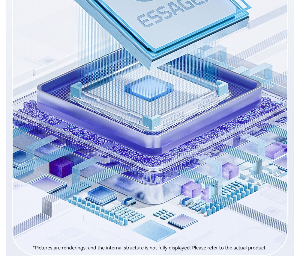 Nabíjecí kabel ESSAGER 29W 3A Type-C na Lightning, USB 2.0 480 Mbps, magnetická adsorpce, flexibilní a nastavitelný, chytrý čip, 1 m