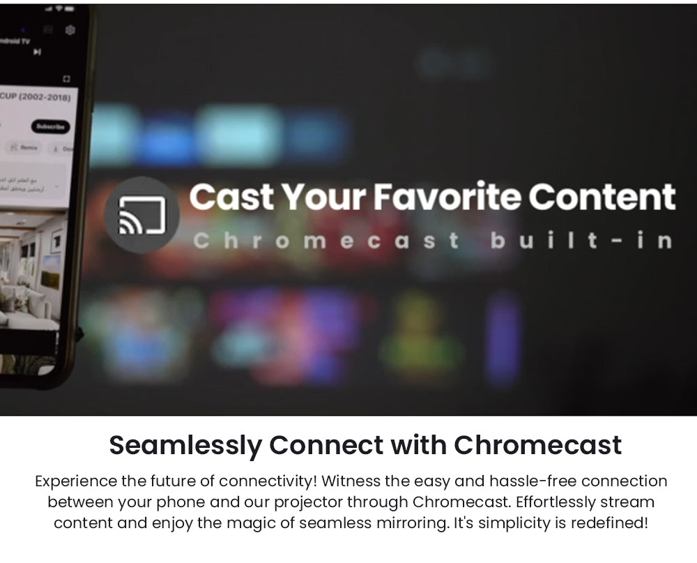 Projektor ETOE D2 Pro, 200 ANSI, Android TV 11.0, nativní rozlišení 1080P, korekce lichoběžníkového zkreslení - zástrčka EU