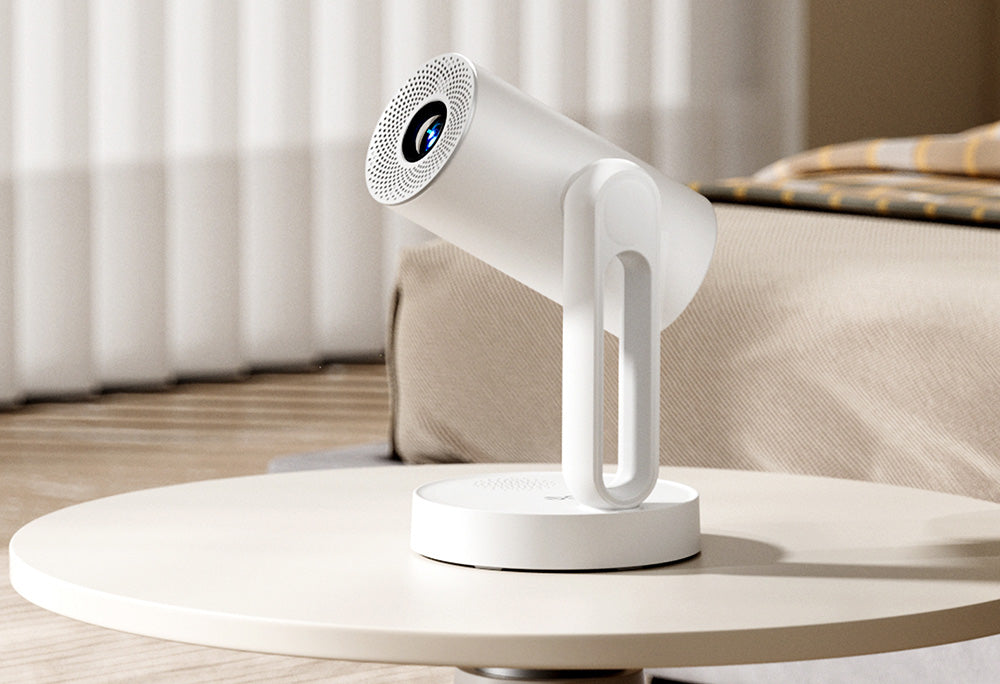 Projektor ETOE Starfish, Android TV 11.0, rotace 140°, 250 ANSI, dekódování 4K, automatická korekce lichoběžníkového zkreslení, vestavěný Chromecast, 5W reproduktor