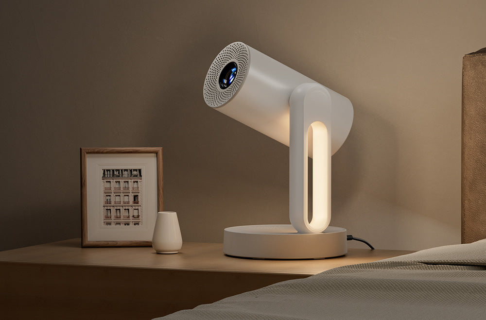 Projektor ETOE Starfish, Android TV 11.0, rotace 140°, 250 ANSI, dekódování 4K, automatická korekce lichoběžníkového zkreslení, vestavěný Chromecast, 5W reproduktor